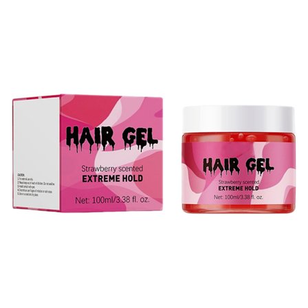 Professionell Stark Hårstyling Gel för Män Kvinnor och Barn 100ML Utan Alkohol Lätt Att Tvätta Ur Party Resa Daglig Användning