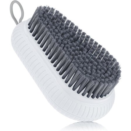 Mjuk Vaskebørste, Husholdningsklær Sko Rengjøringsbørste, Lettgrepet Rengjøringsbørste for Badekar, Benkeplater Hvit