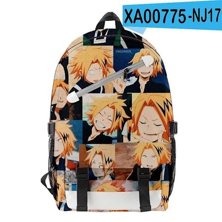 Japan Anime My Hero Academia Denki Kaminari Ryggsekk for Gutter og Jenter, Barn, Barnehage, Ungdomsskole, Student, Skoleveske, Laptop Ryggsekk - Xin 