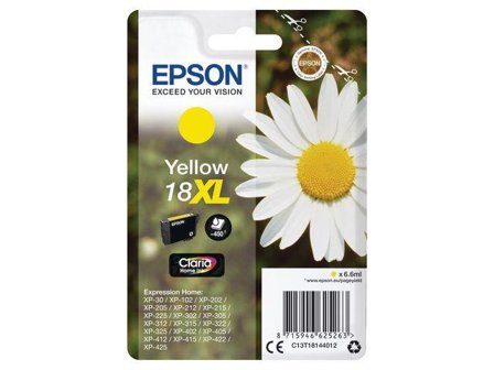 Epson 18XL - XL - gul - original - blekkpatron