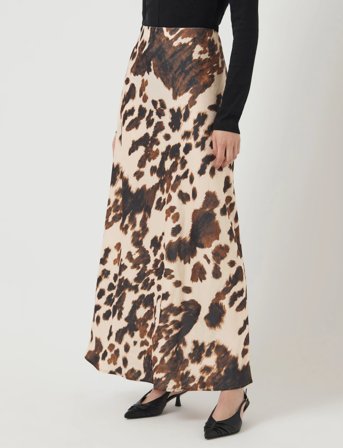 YAS Yaspella Hw Maxi Skirt S. Noos - Beige - XS