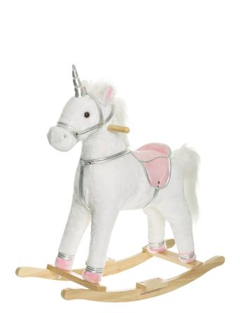 Glimra Silver, Rockinghorse W. 2 Sounds Toys Rocking Toys White Teddykompaniet