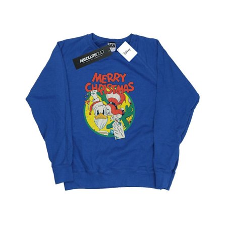Disney Dam/Kvinnor Kalle Anka God Jul Sweatshirt XL