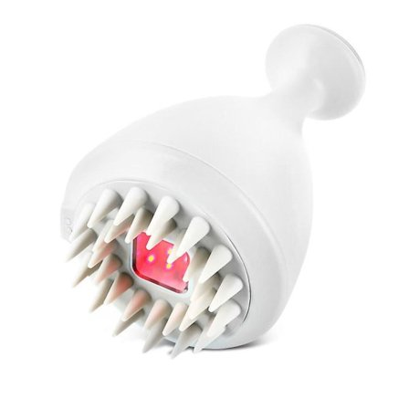 5 moduser elektrisk hodemassasjer Ipx7 vanntett hodebunnsmassasjer 640nm rødt lys terapi forhindre hårtap lindre stress hvit med eske