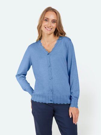 SIGNATURE - Cardigan - Lys Blå