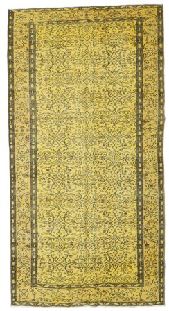 Colored Vintage Matta Modern Gul/Mörkgul (Ull, Turkiet)
