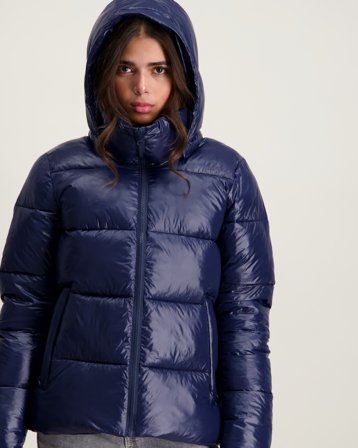 RYVLS Chimney Collar Padded Jacket Shiny Blå Jakker Jente - Kids Brand Store