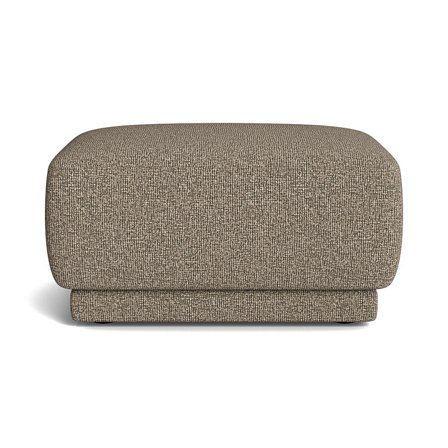 Comfy Pouf Hocker in Lodge Dunkelbeige, moderner Fußhocker als ideale Ergänzung zum Sessel, gemütliches Design für Ihr Wohnzimmer, 35cm Höhe