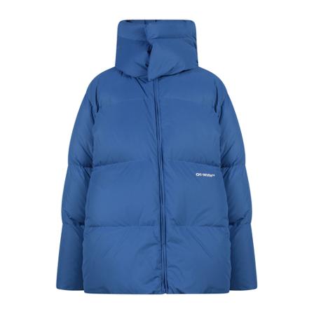 Off White Down Jakke Blå, Herre