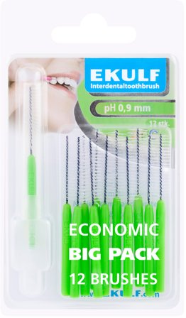 Ekulf ph 0,9 Mellomromsbørster 12 stk