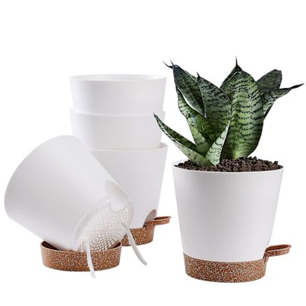 Selvvannende Plantepotte Innendørs Utendørs Vinduskarplantepotte