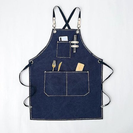 Duk i canvas för barista, blomsterbutik, frisör, florist, restaurang, bar, arbetskläder