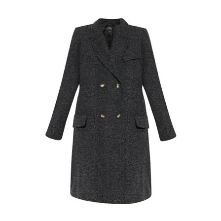 A.p.c., wool coat Zwart, Dames, Maat:M,wol