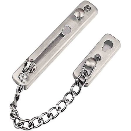 304 Rustfrit Stål Dør Sikkerhedskæde Beskyttelsesdæksel, Kraftig Dørlås, Tyverisikring Dørkæde