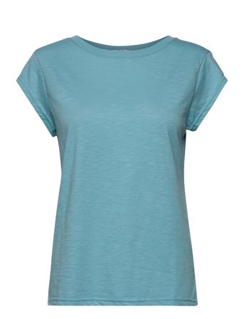 Cc Heart Basic T-Shirt T-shirts & Tops Short-sleeved Blå Coster Copenhagen*Betinget Tilbud