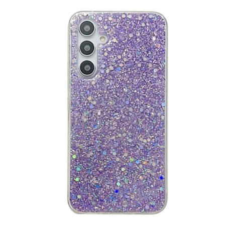 Samsung Galaxy A54 5G Skal med Glitter och Epoxy TPU