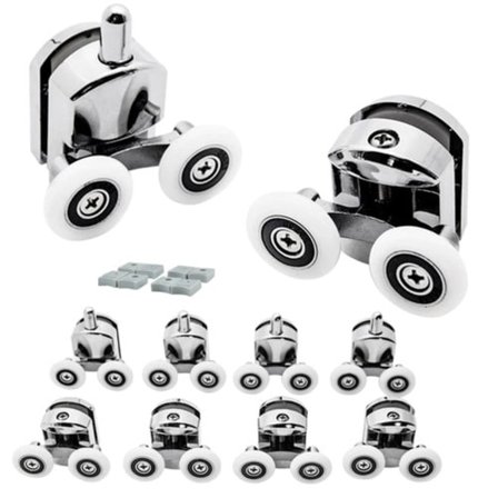 Hjul til brusekabine / brusedør - 8 stk