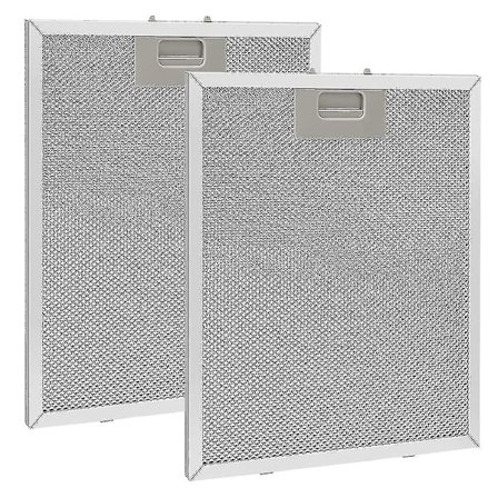 Metallfettfilter for kjøkkenhette 320x260mm, Mesh Filter Kjøkkenhette Tilbehør for kjøkkenhetter - Sølv