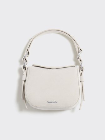 Holzweiler - Bud Mini Suede Bag - Light Grey - Womens - One size