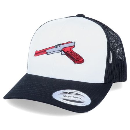 Iconic - Vit trucker Keps - 2nd Gen Zapper Retro Black/White Trucker @ Hatstore