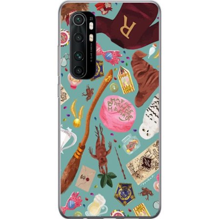 Yhteensopiva Puhelinkuori Xiaomi Xiaomi Mi Note 10 Lite Maaginen kuvaus velhon sauva, hatun ja mielikuvituksellisten esineiden kanssa leikkisässä sa