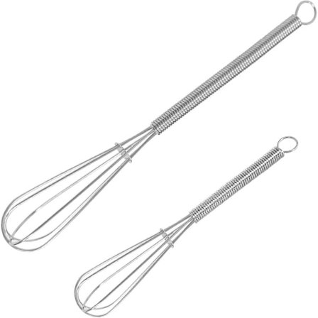 Mini Vispar Rostfritt Stål, Liten Visp 2 Stycken, Vispa, Vispa, Blanda Ingredienser, Blanda Såser