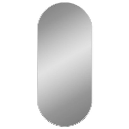 vidaXL Väggspegel silver 100x45 cm oval