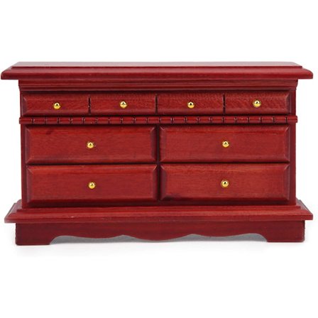 Miniatyr Kommode, 1:12 Miniatyr Kommode Modell Dekorativ S,ZQKLA