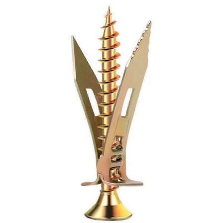 Selvborende gipsankre og skruer - 100-pak kraftige vægmonteringsbeslag i kulstofstål til sikker ophængning op til 30 kg