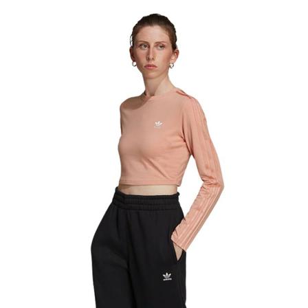 Adidas Originals, Koszulka Loungewear Cropped Longsleeve Hg 5712 Pomarańczowy, Kobieta, Rozmiar: L