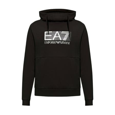 Emporio Armani Ea7, Bluza z logo Czarny, Mężczyzna, Rozmiar: XL