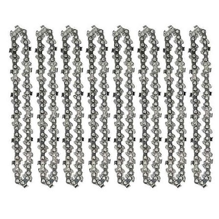 8 stk. 4 tommer Mini Stål Motorsav Kæde Elektrisk Beskæringssav Tilbehør Haveredskab Udskiftning