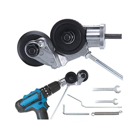 Elektrisk drillplatekutter, elektrisk drill saksfeste kutter nibbler og platekutter (FMY)