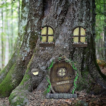 Trädgårdsdekorationer för utomhus, statyer, träd, skulptur för trädgården, prydnad för uteplats och gräsmatta, present till barn, vägg, inomhus och 