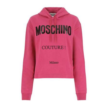 Moschino, Hoodies Roze, Dames, Maat:XS