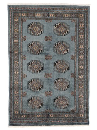 137X203 Tappeto Pakistan Bukara 3Ply Orientale Petrolio Scuro/Nero (Lana, Pakistan) Carpetvista