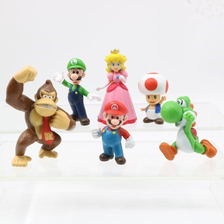 6 paket Mario-figurer