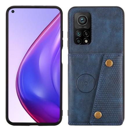 Stilrent Skal Med Korthållare - Xiaomi Mi 10t Pro Mörkblå
