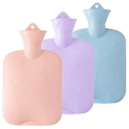 Vannflaske 1000ml naturgummi, hold deg varm i vinter A-Macron rosa