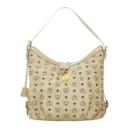 MCM Pre-owned, Shoulder Bags Beige, Dames, Maat:ONE Size