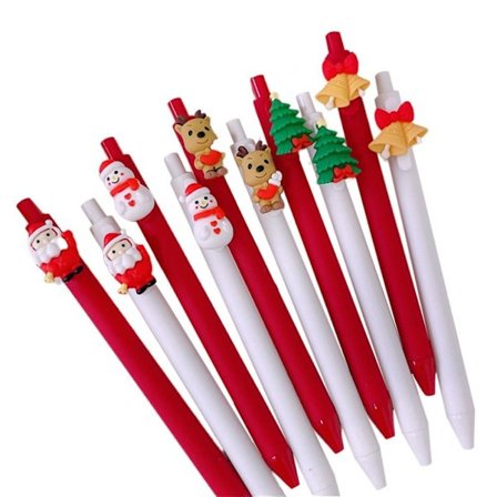 10 julekuglepenne brevpapir