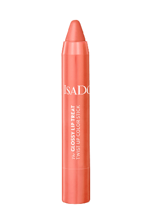 IsaDora The Glossy Lip Treat Twist Up Color Stick Bare Belle Läppglans Unisex Orange 3,3 G