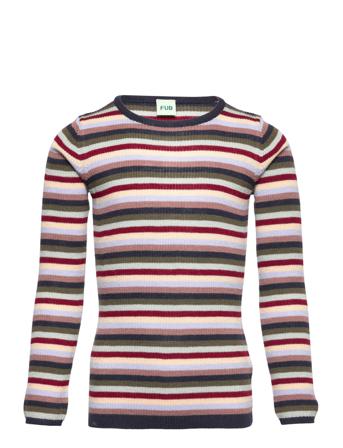 Rib Blouse Pullover Multi/mønstret FUB