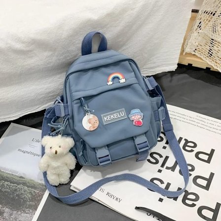 Søte Mini Ryggsekker for Kvinner, Skolesekker for Jenter, Små Reisesekker Kawaii Skolesekk Mochila~07626