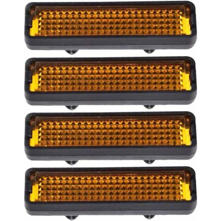 PC Cykelreflektorpedalreflektorer reflekterande pedalreflektorer cykeltillbehör, för nattcykling, för pedaler (5,3 1,5 cm)