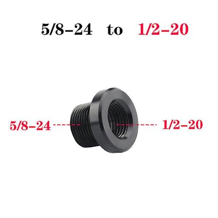 1 st av 5/8" X 24 till 1/2-28 till M14x1 till M14x1,5 för fatgängad adapter