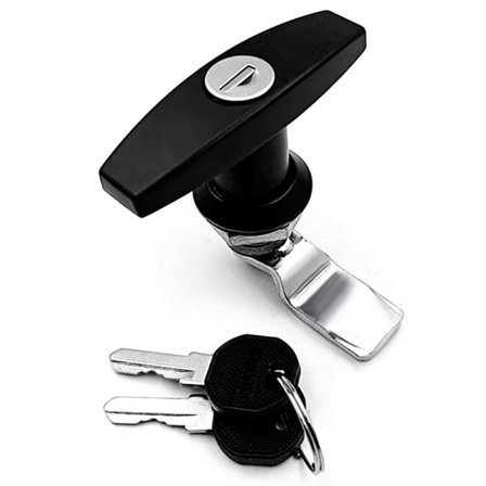 Lastbil T-handtag Lås Släpvagnslås SVART Svart