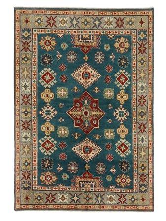 Médaillon Petit Kazak Fine Tapis 159X244 Laine