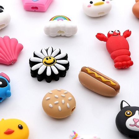 16 stk. telefonoplader ledningsbeskyttere dyre kabelbeskyttere søde opladerbeskyttere til Usb Joyrider tilfældig farve