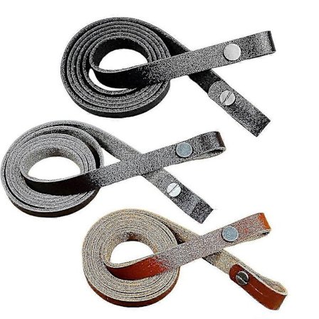 Handgjort Äkta Läder Kikare Kamera Axel- och Nackrem Kit med DC-adapter